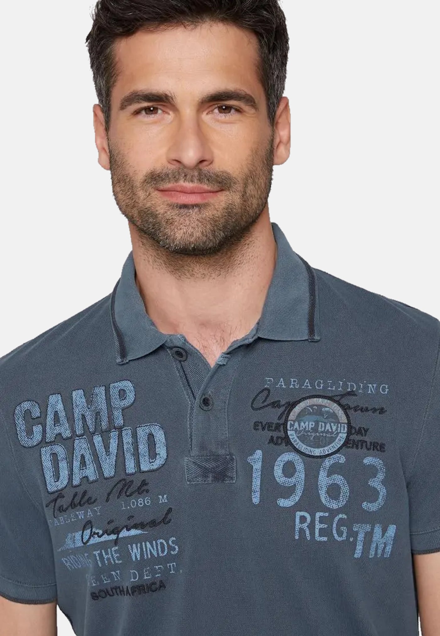 Camp David PARAGLIDING CAPE TOWN I Polo-Kurzarmshirt