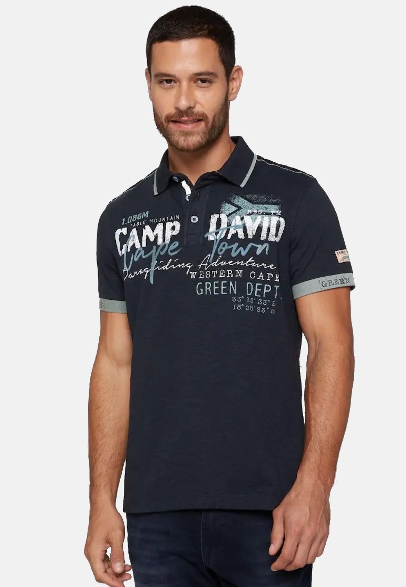 Camp David PARAGLIDING CAPE TOWN I Polo-Kurzarmshirt