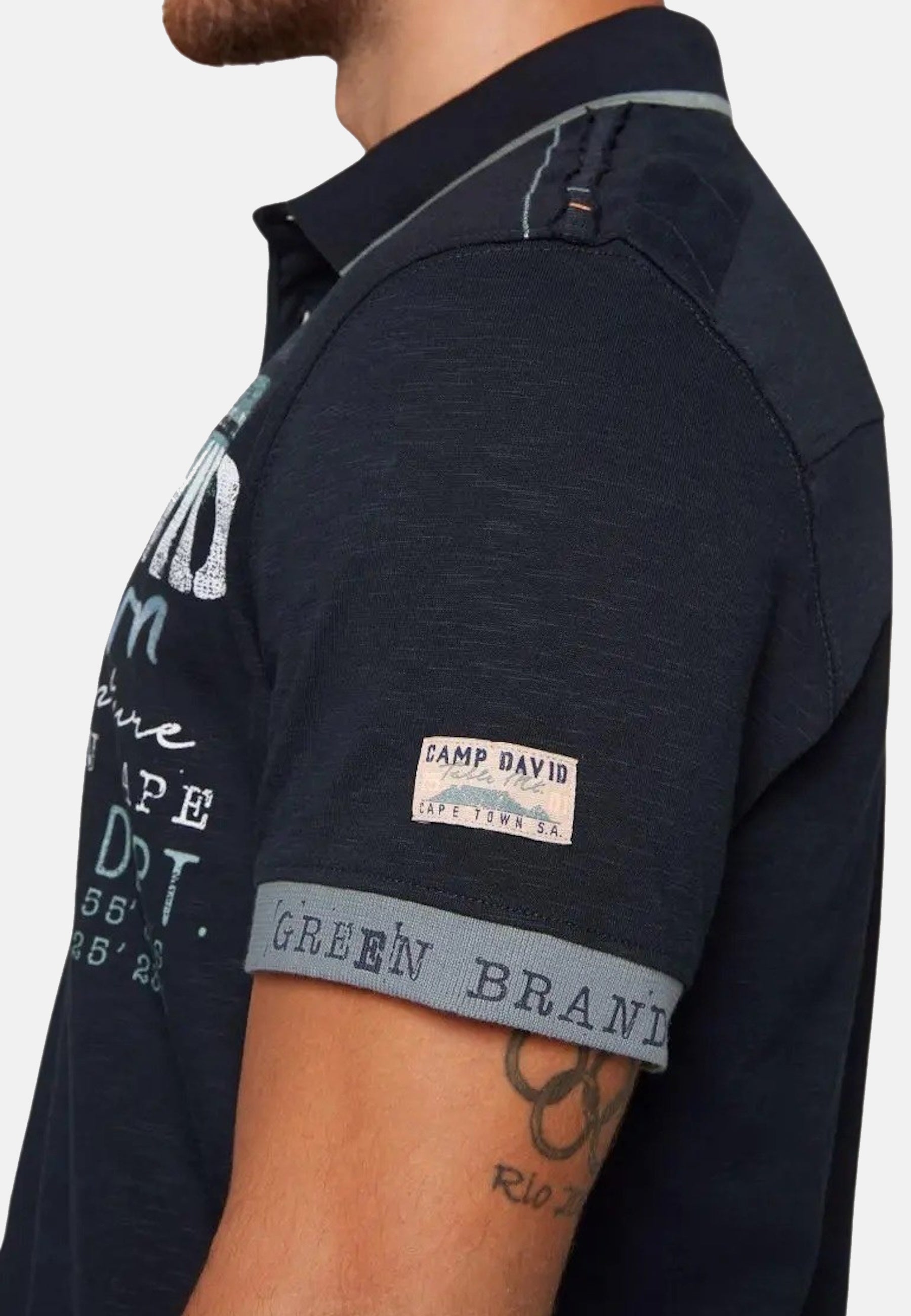 Camp David PARAGLIDING CAPE TOWN I Polo-Kurzarmshirt