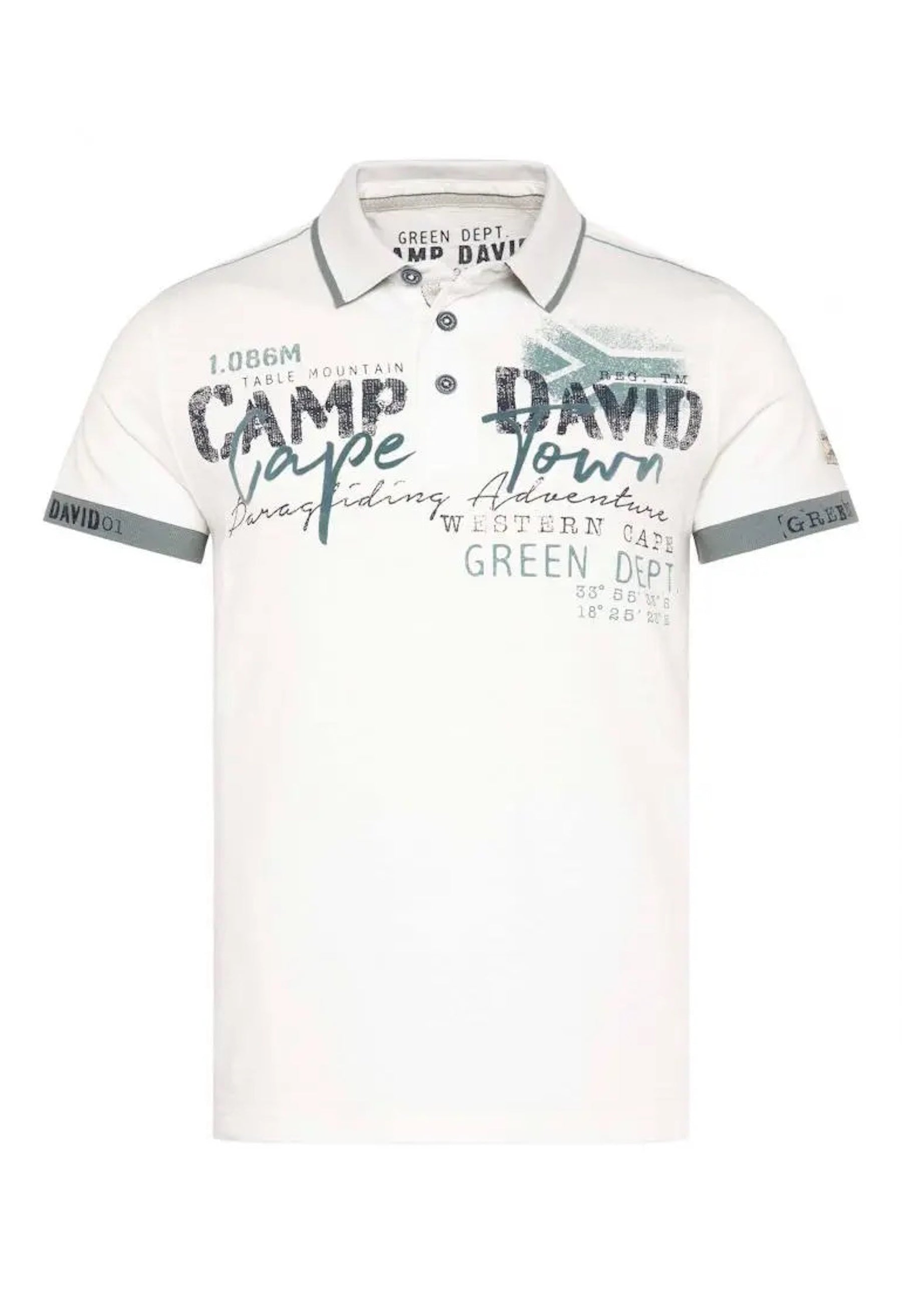 Camp David PARAGLIDING CAPE TOWN I Polo-Kurzarmshirt
