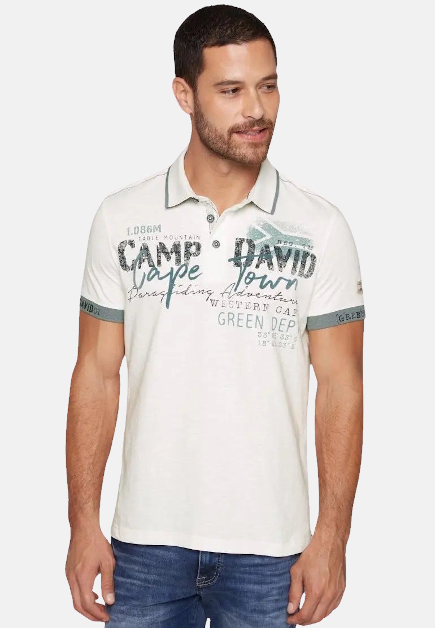 Camp David PARAGLIDING CAPE TOWN I Polo-Kurzarmshirt