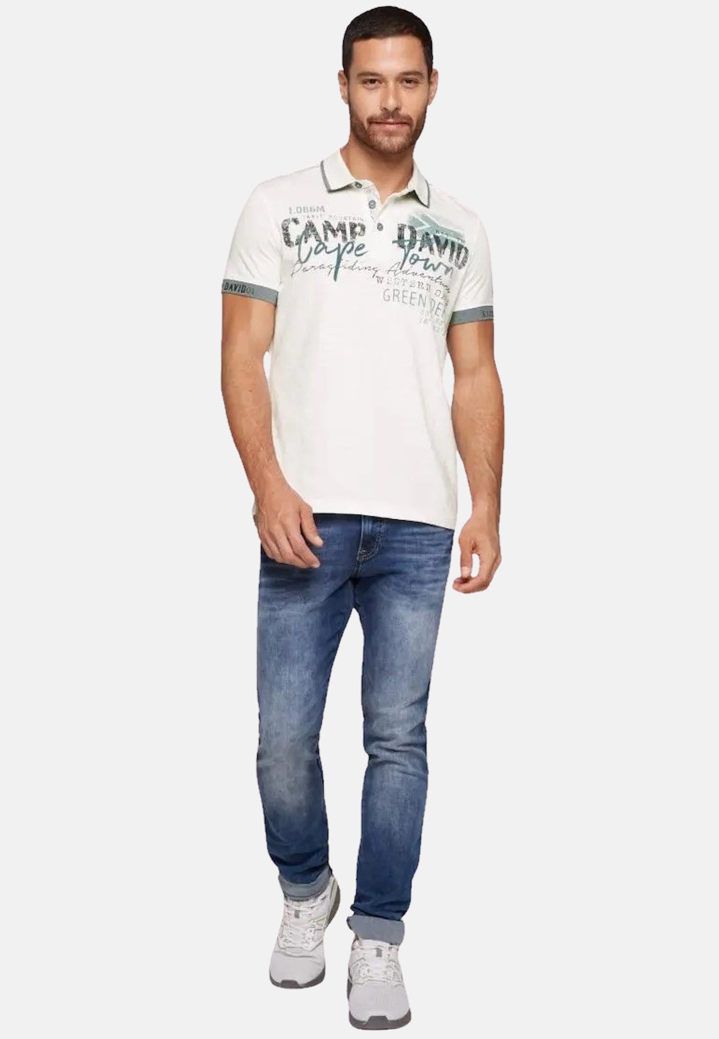 Camp David PARAGLIDING CAPE TOWN I Polo-Kurzarmshirt