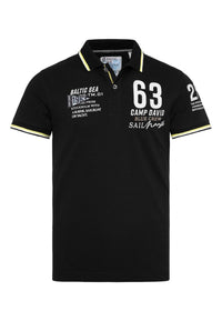 Camp David CRUISE NORTH Kurzarmshirt mit Polokragen