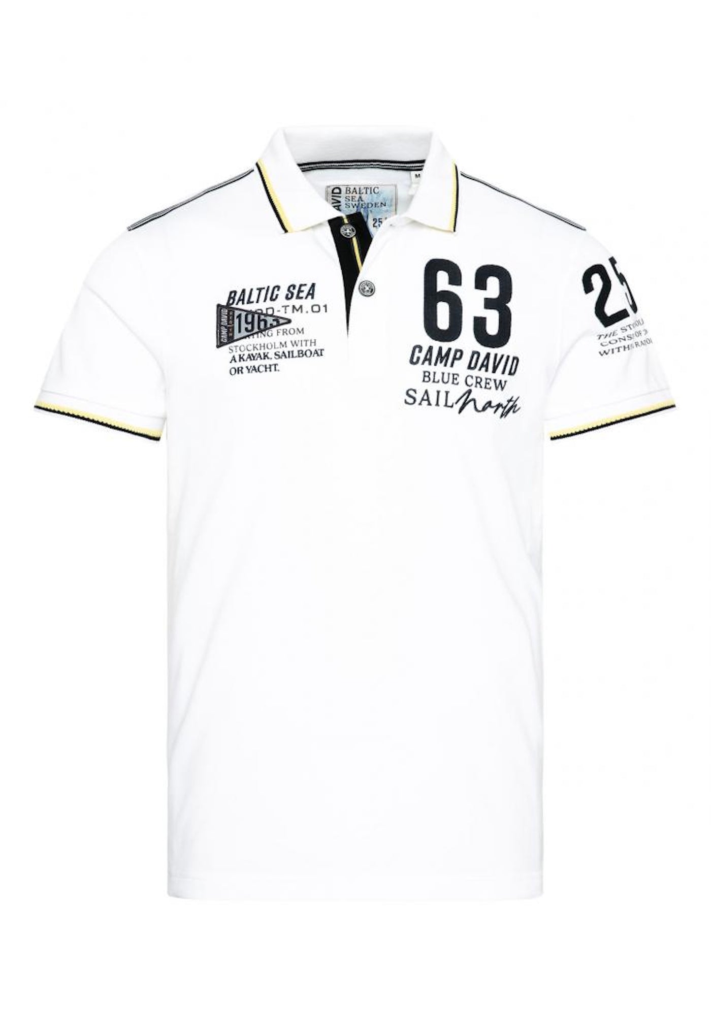 Camp David CRUISE NORTH Kurzarmshirt mit Polokragen