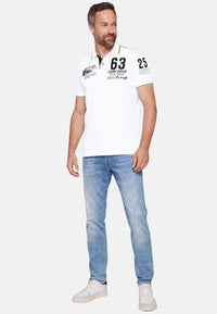 Camp David CRUISE NORTH Kurzarmshirt mit Polokragen