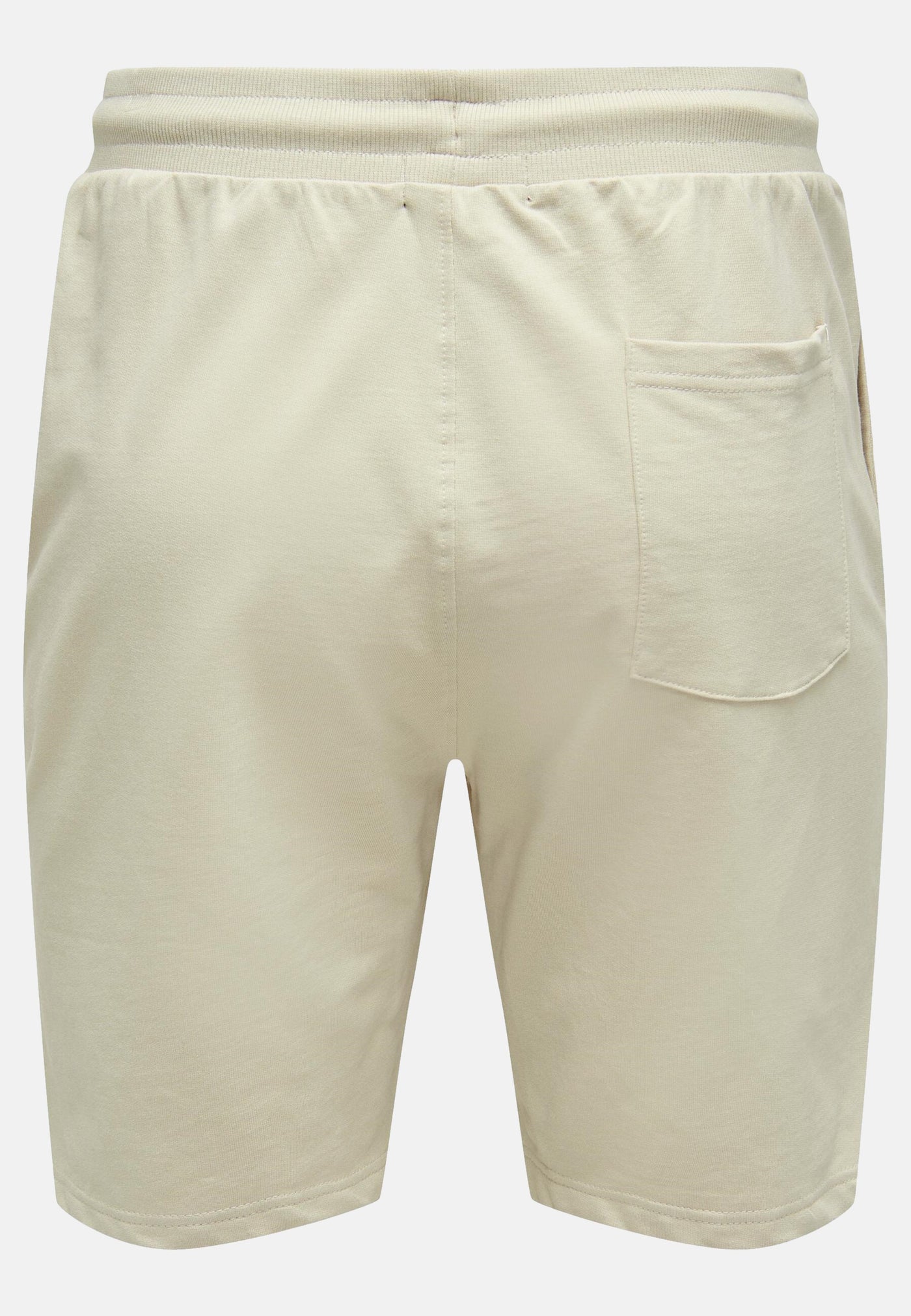 Only & Sons Unifarbene kurze Hose Neil Sweat Shorts mit Kordelzug, Seitentaschen und Gesäßtasche in Regular Fit