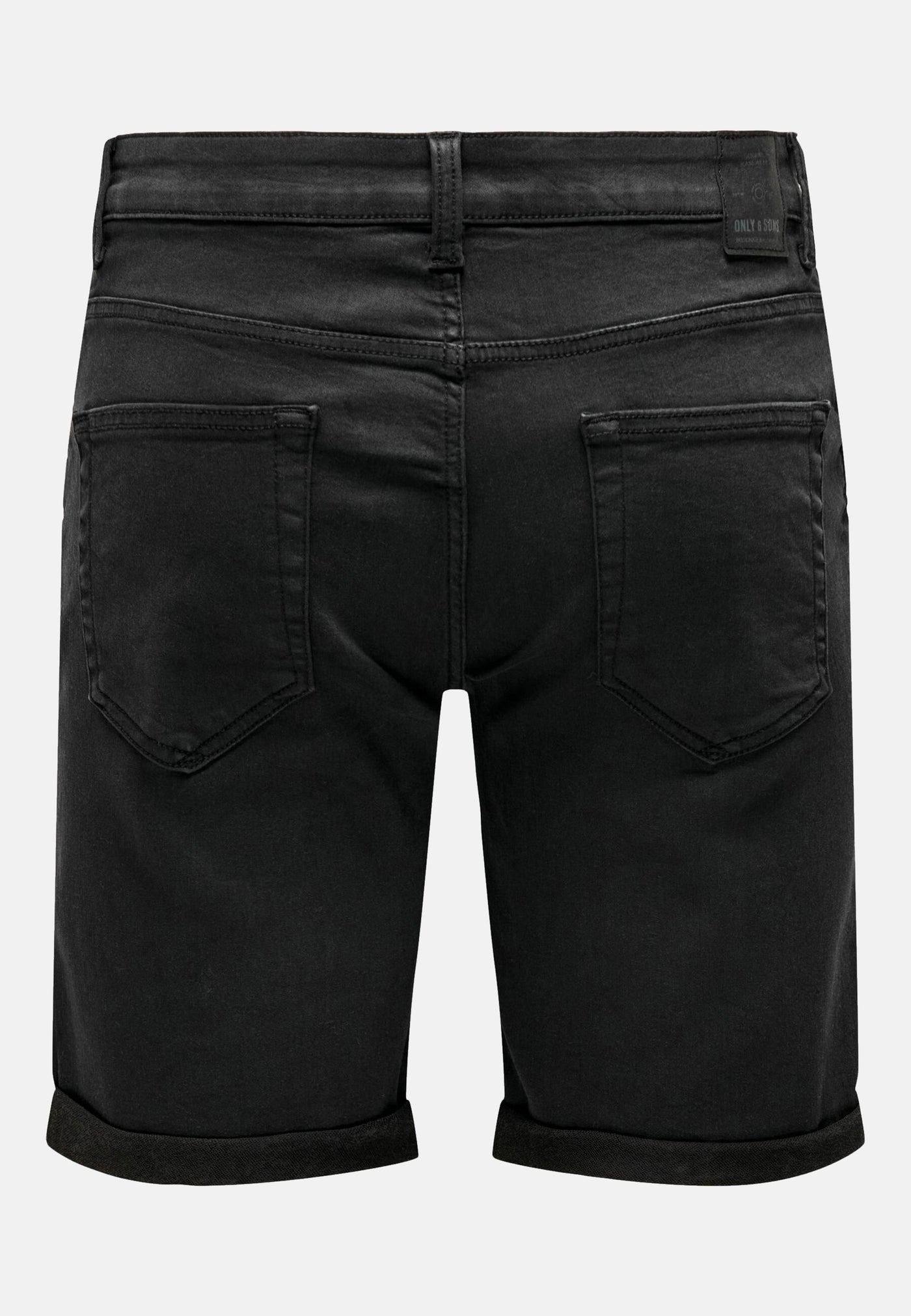 Only & Sons PLY REG BLK JOG SHT PK 8581 DNM kurze Jeanshose