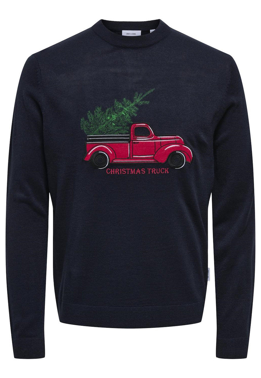 Only & Sons XMAS APLICATION Strickpullover R-Neck