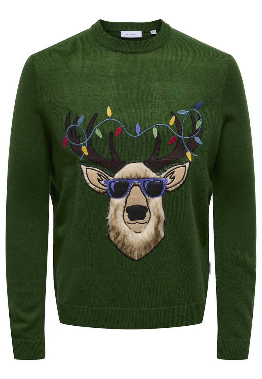 Only & Sons XMAS APLICATION Strickpullover R-Neck