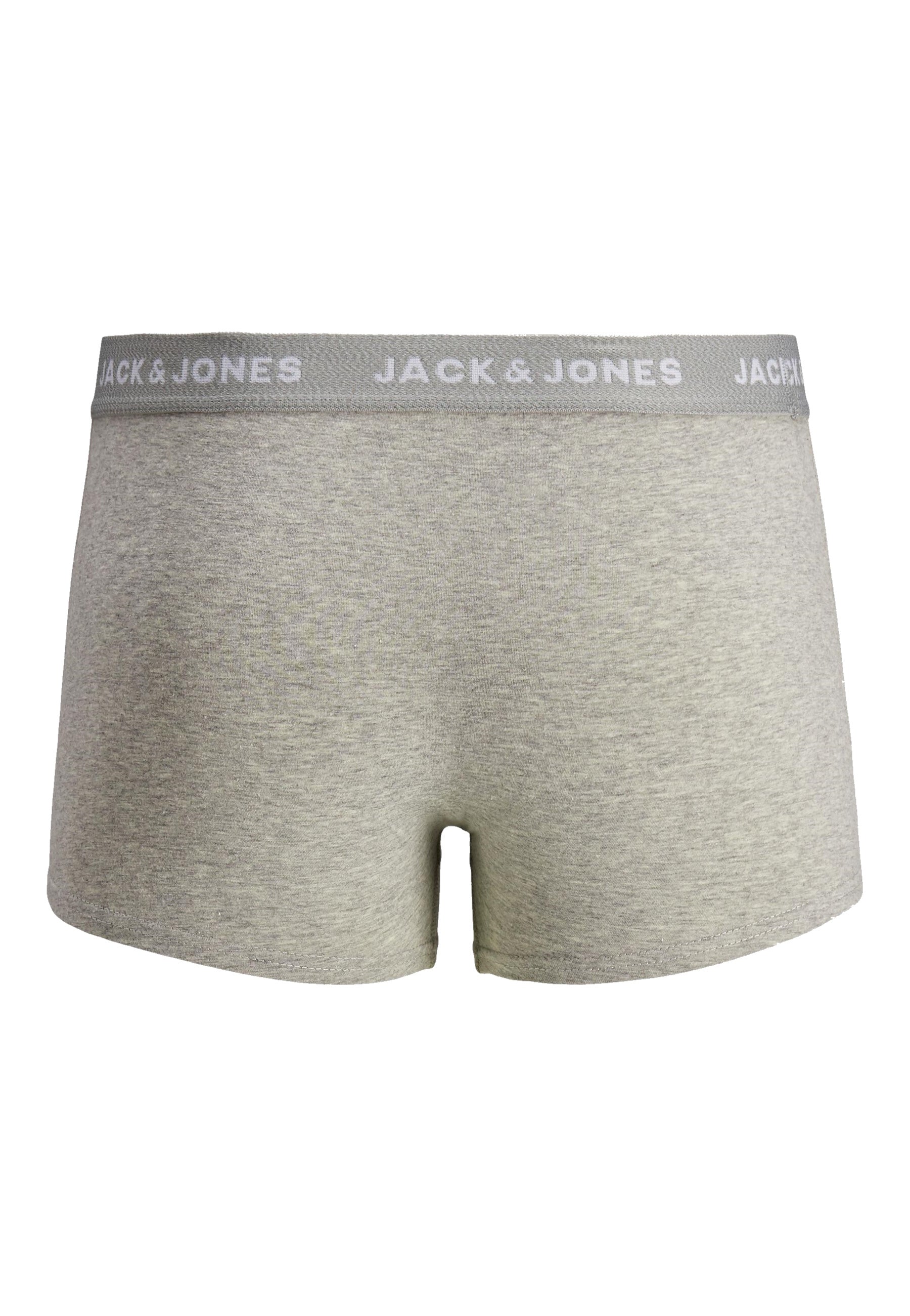 Jack & Jones Boxershorts BASIC PLAIN im 5 Pack mit elastischem Bund und Logoprint