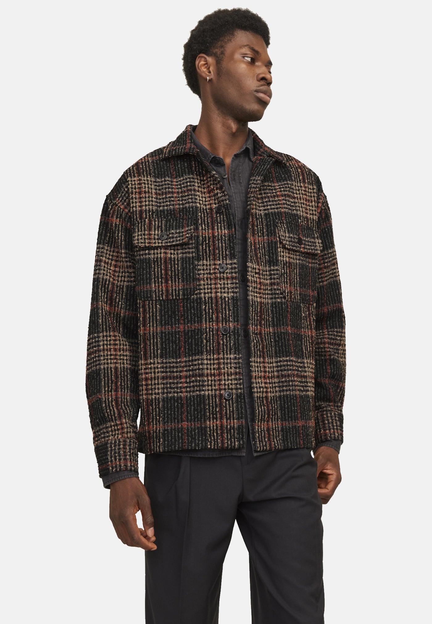 Jack & Jones ROXBURY BOUCLE Langarmhemd