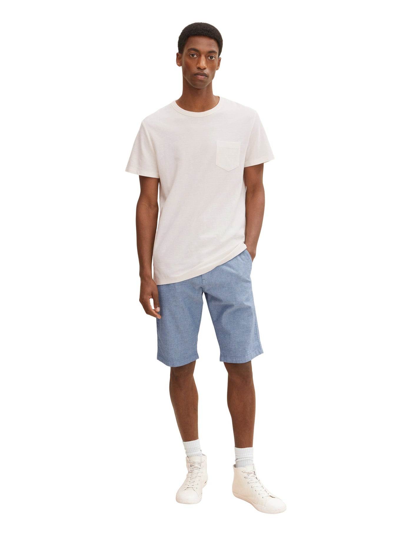 Tom Tailor Bermudashorts mit Struktur und seitlichen Eingriffstaschen