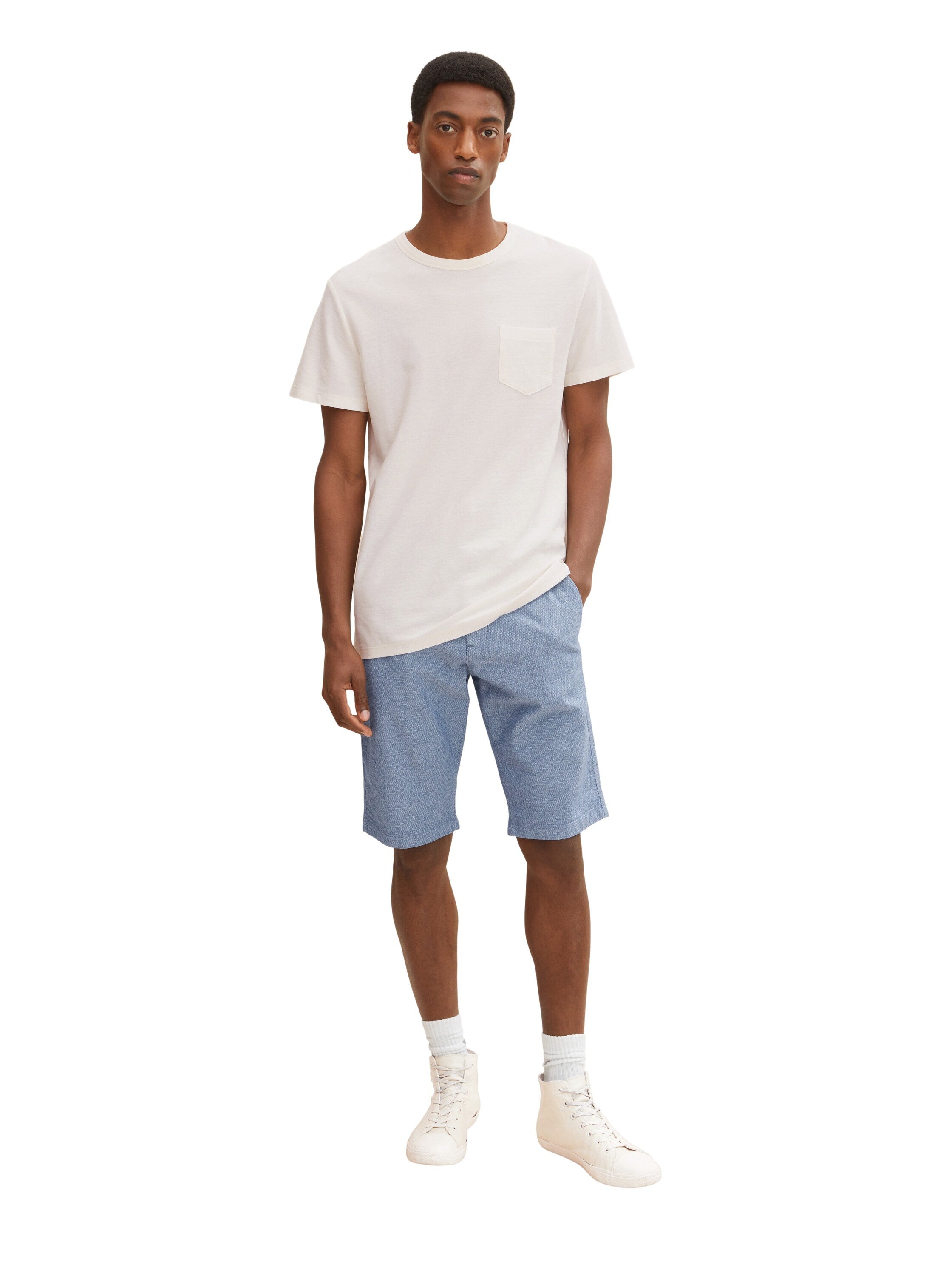 Tom Tailor Bermudashorts mit Struktur und seitlichen Eingriffstaschen