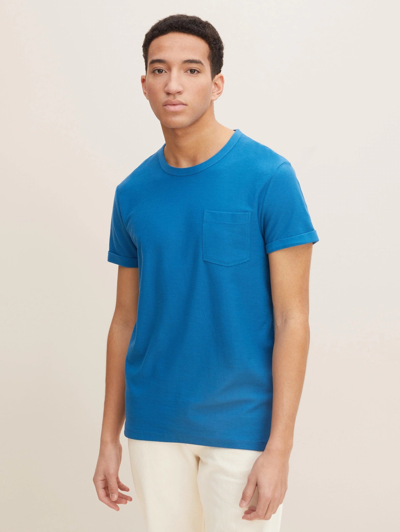 Tom Tailor Shirt mit Rundhalsausschnitt und Brusttasche