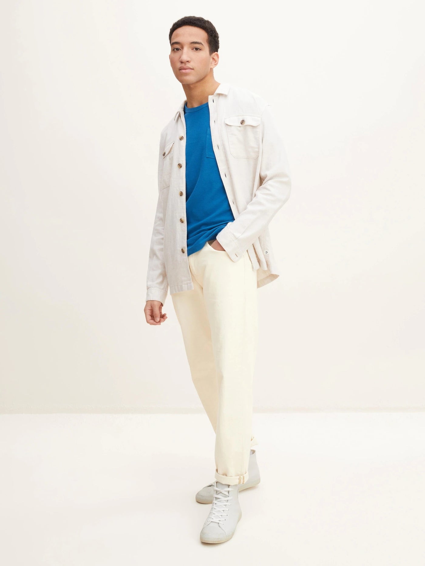 Tom Tailor Shirt mit Rundhalsausschnitt und Brusttasche