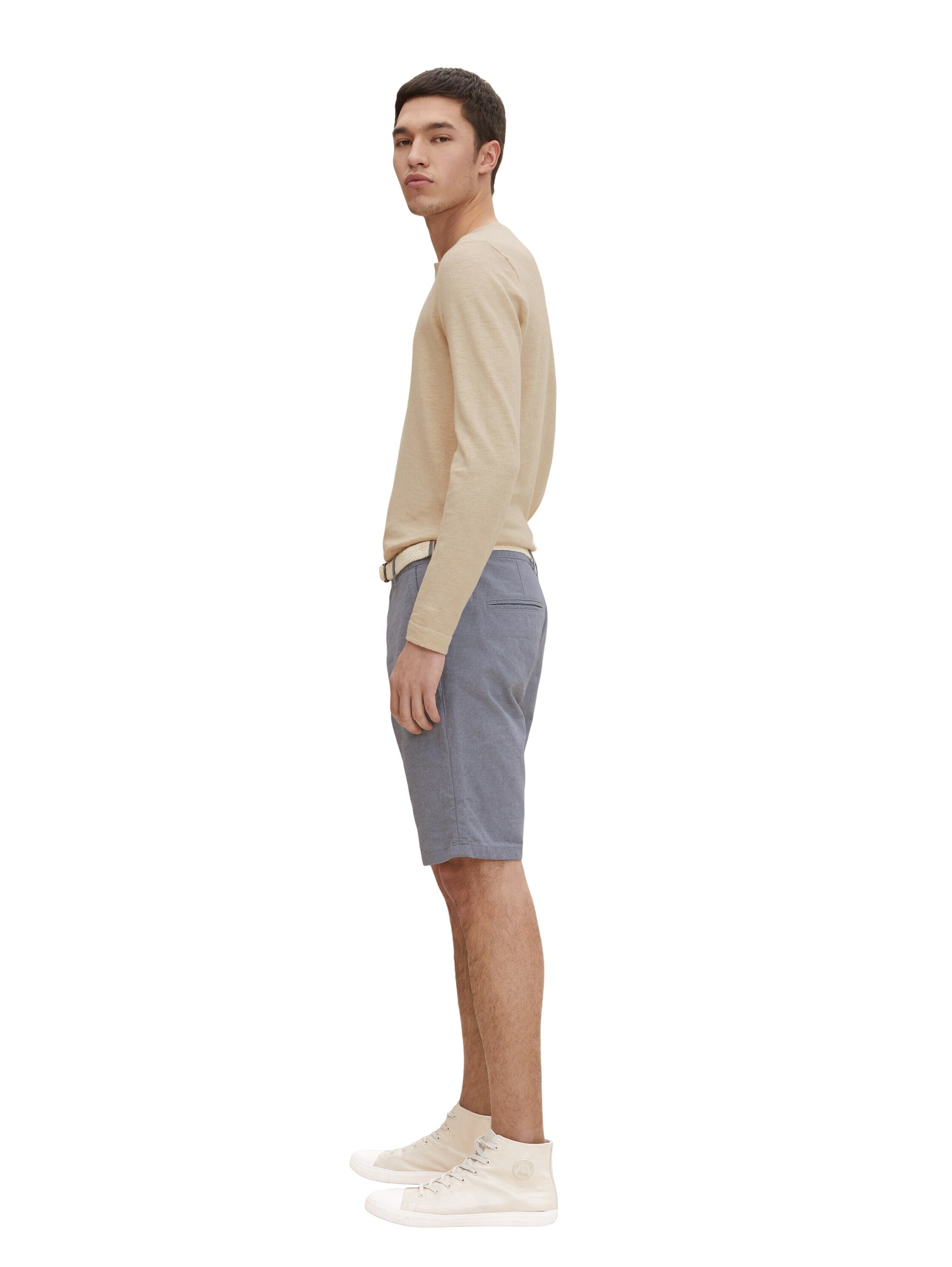 Tom Tailor Denim Male Chino-Shorts mit Gürtel