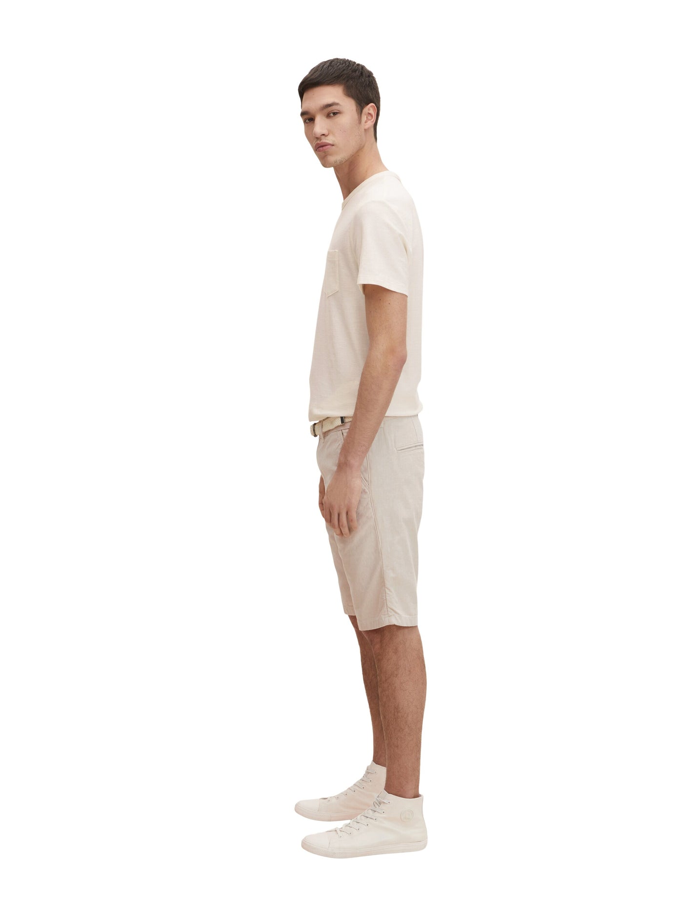 Tom Tailor Denim Male Chino-Shorts mit Gürtel