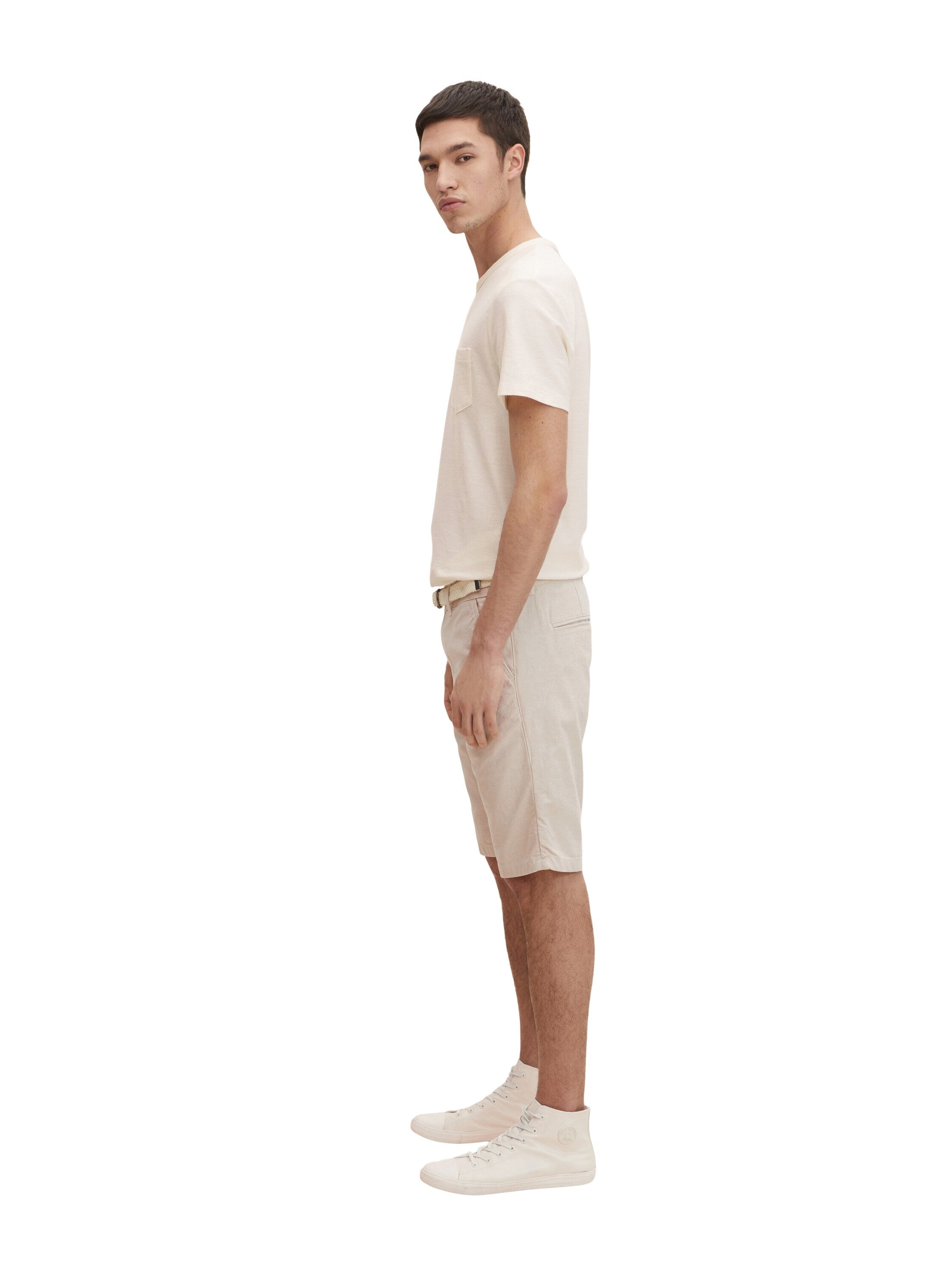 Tom Tailor Denim Male Chino-Shorts mit Gürtel