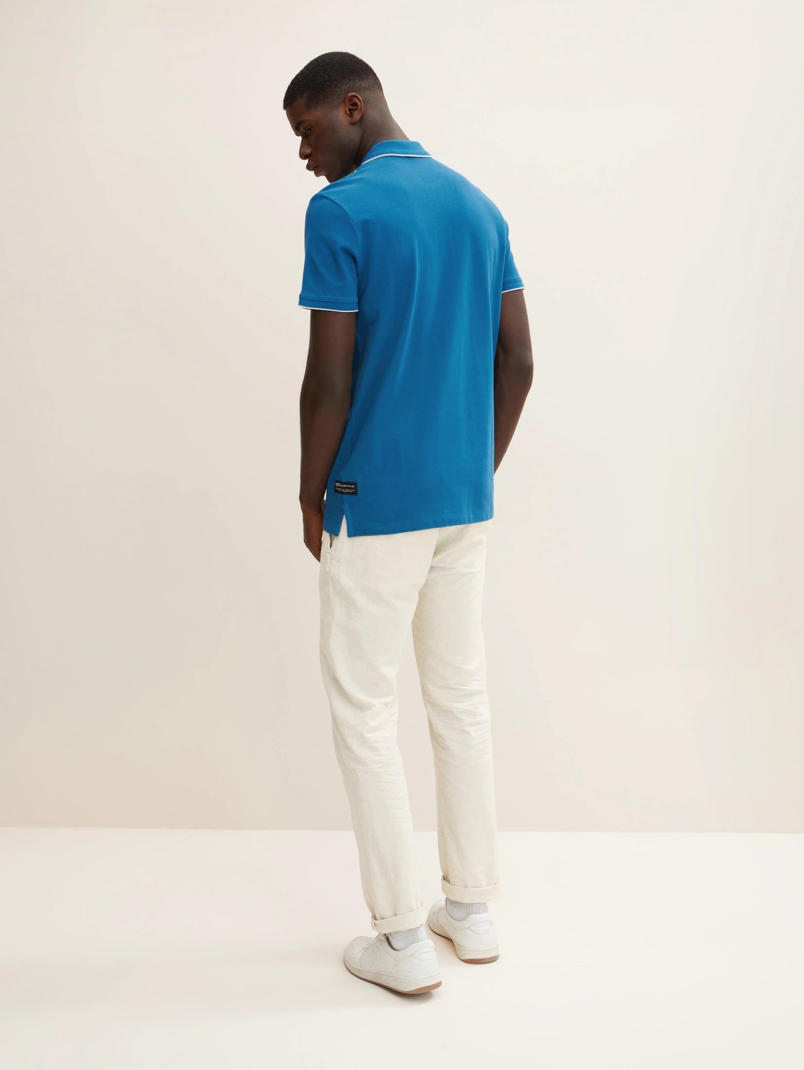 Tom Tailor Denim Male Shirt mit Polokragen und Knopfleiste