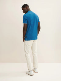 Tom Tailor Denim Male Shirt mit Polokragen und Knopfleiste