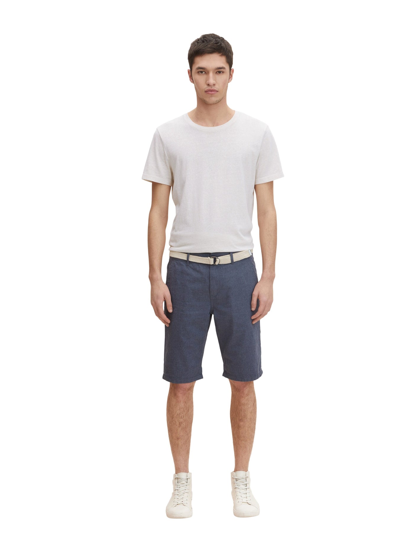 Tom Tailor Denim Male Chino-Shorts mit Gürtel