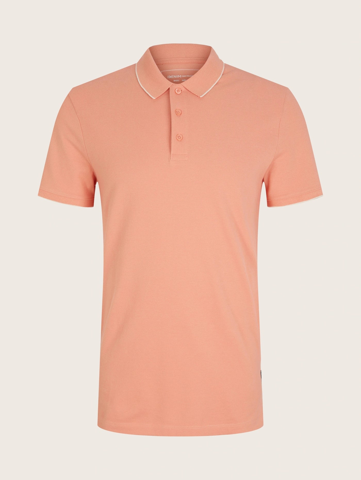 Tom Tailor Denim Male Shirt mit Polokragen und Knopfleiste