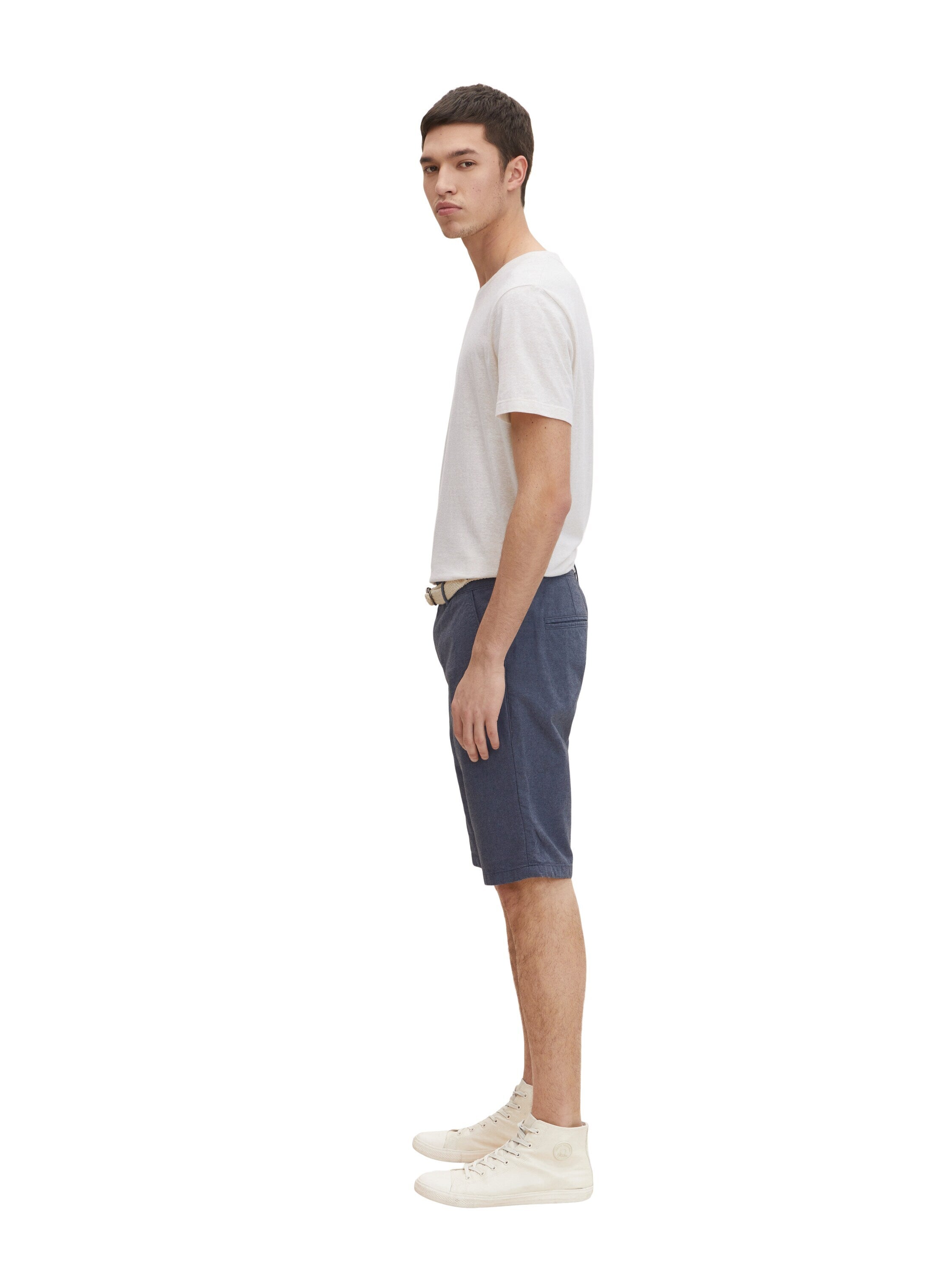 Tom Tailor Denim Male Chino-Shorts mit Gürtel