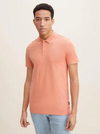 Tom Tailor Denim Male Shirt mit Polokragen und Knopfleiste