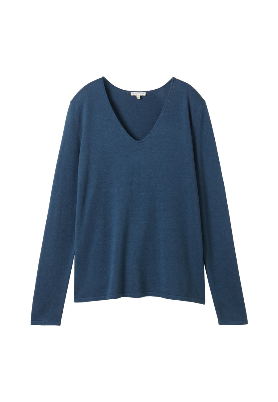 Tom Tailor Strickpullover tiefer V-Neck