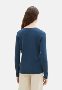 Tom Tailor Strickpullover tiefer V-Neck