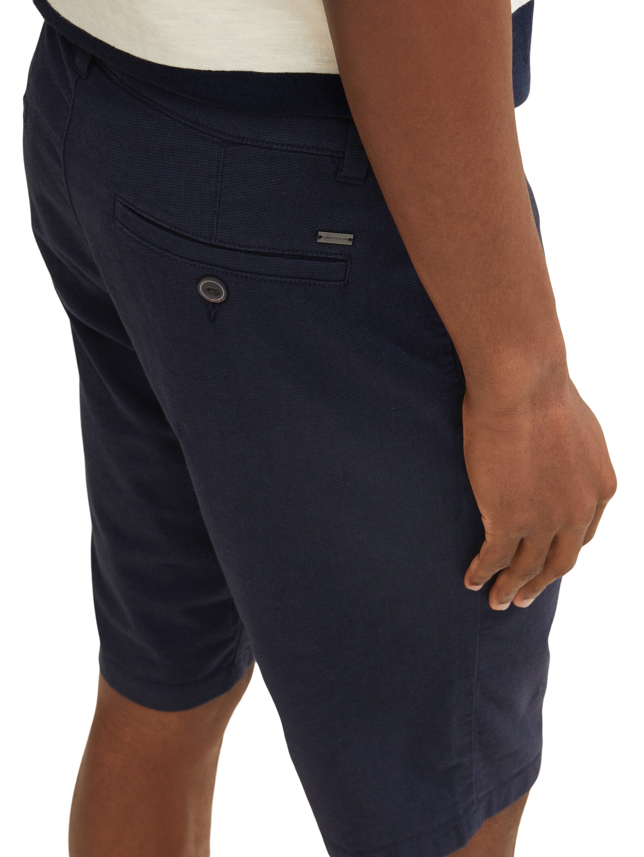 Tom Tailor Bermudashorts mit Struktur und seitlichen Eingriffstaschen