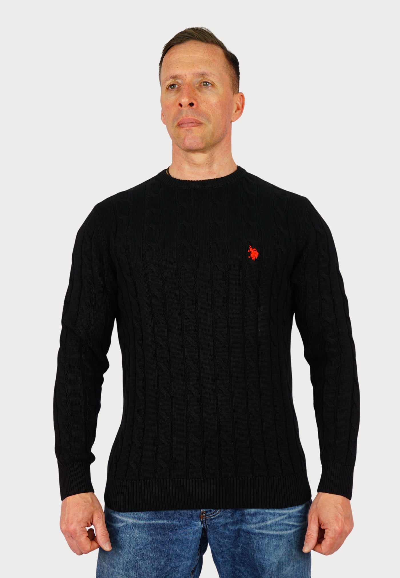 U.S. POLO Strick Zopfmuster