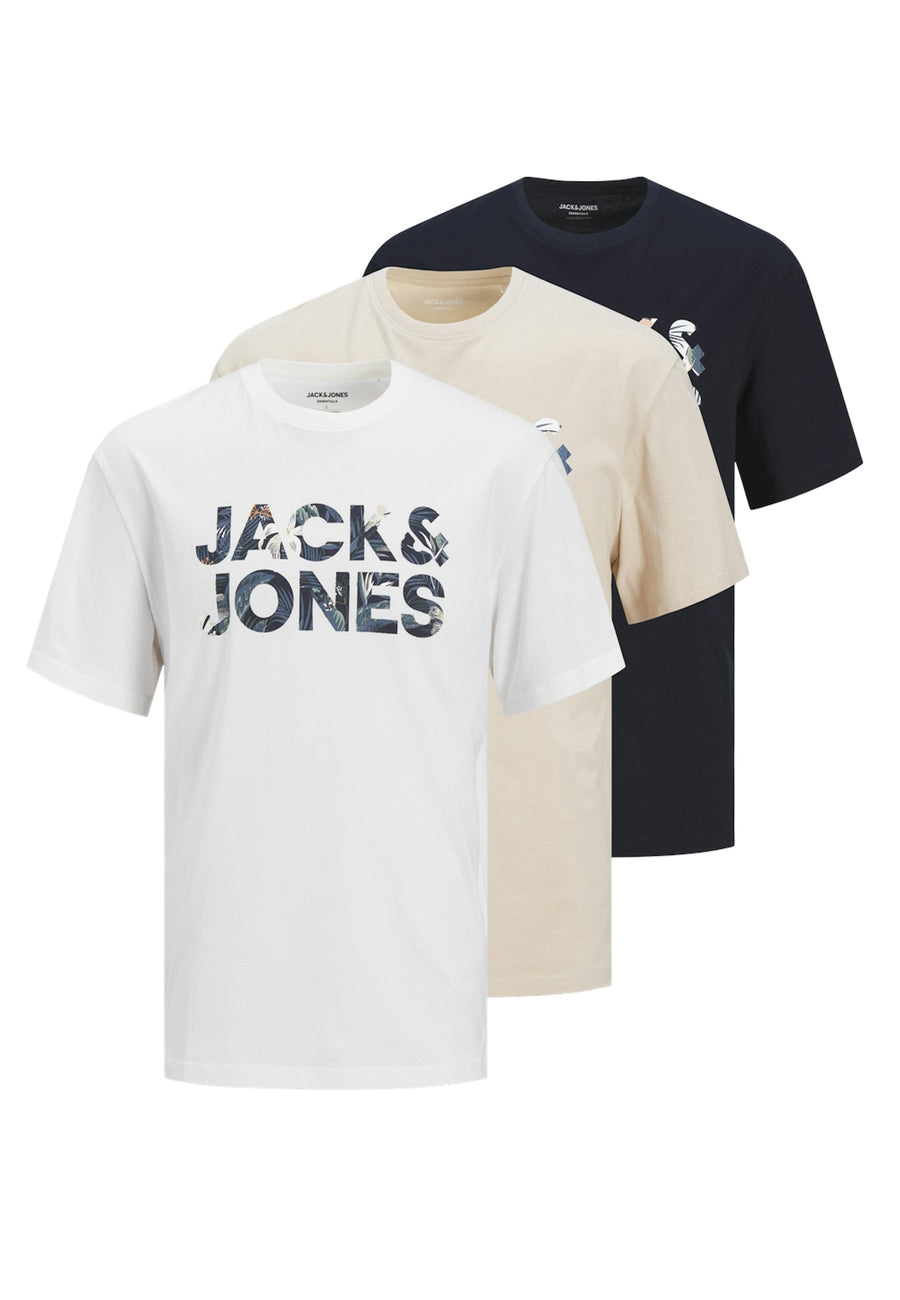 Jack & Jones BRYAN Kurzarmshirt 3er Pack
