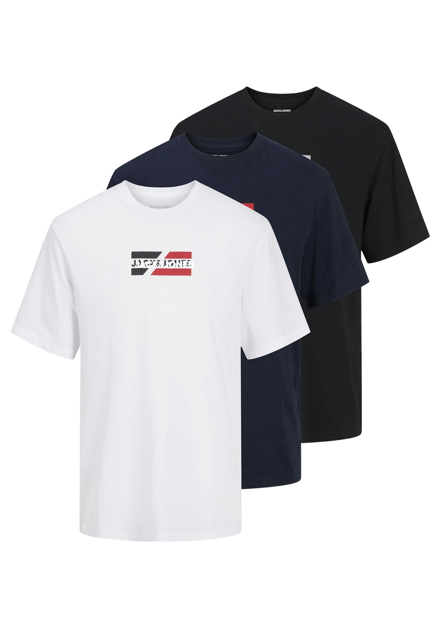 Jack & Jones CORP Kurzarmshirt 3er Pack