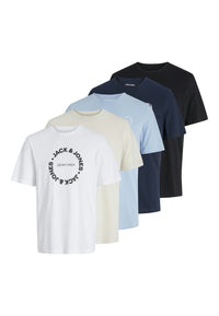 Jack & Jones SIMON Kurzarmshirt 5er Pack