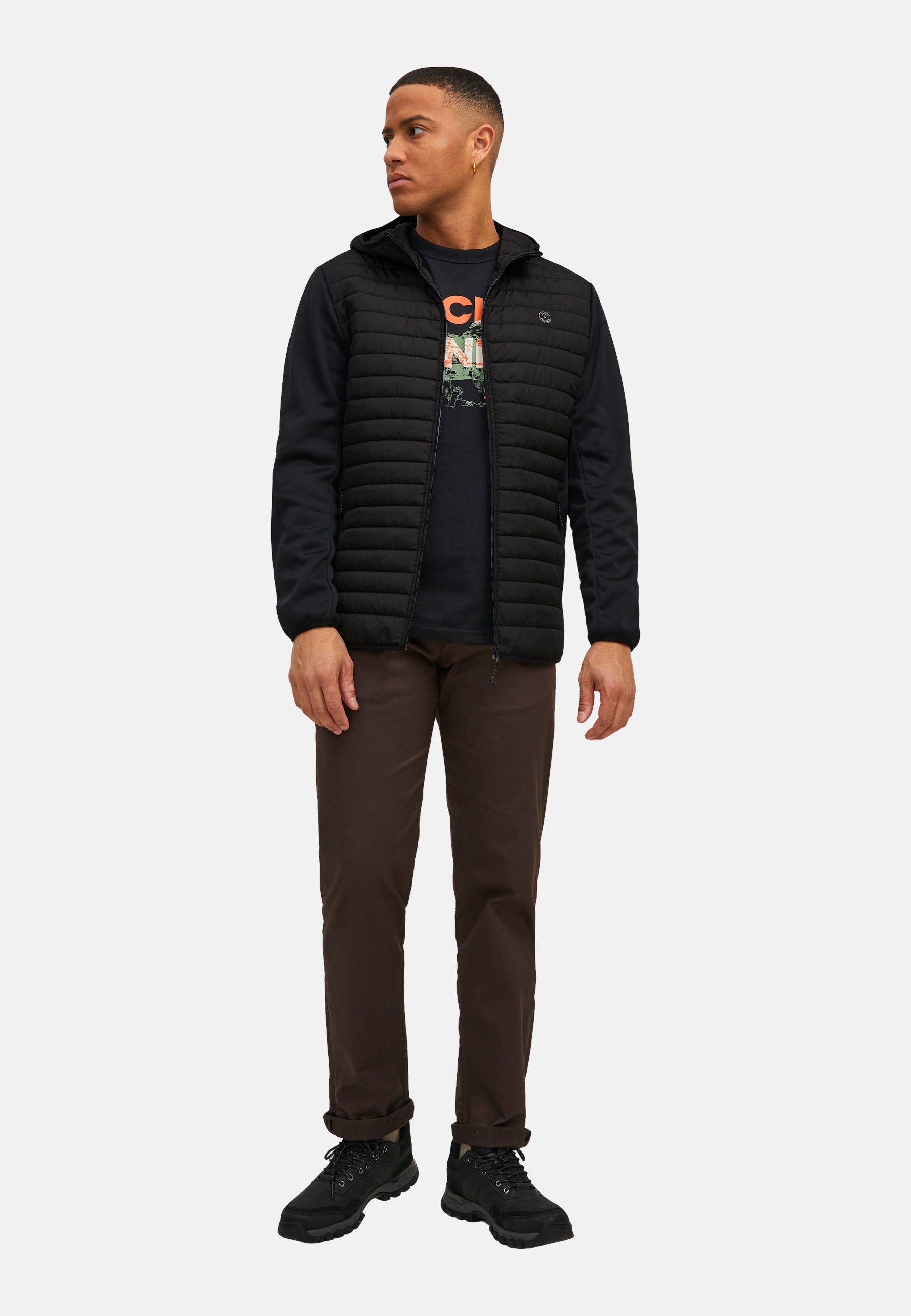 Jack & Jones Steppjacke mit Kapuze JJEMULTI QUILTED JACKET