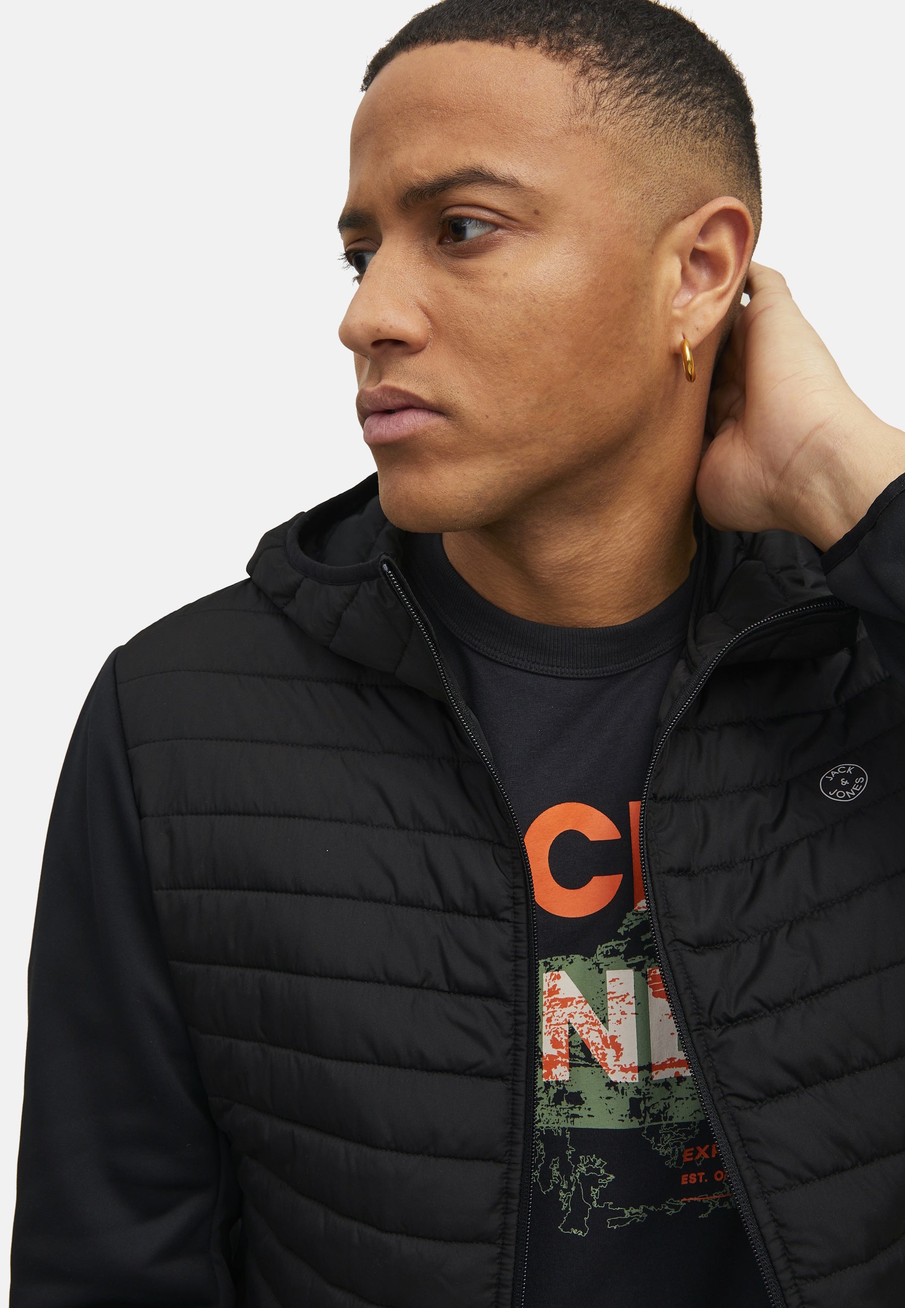 Jack & Jones Steppjacke mit Kapuze JJEMULTI QUILTED JACKET