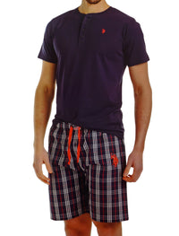 U.S. POLO Schlafanzug Shirt mit kurzer Hose Sleepwear