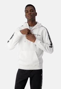 Champion Fleece-Kapuzenpullover mit Jacquardband und kurzem Reißverschluss