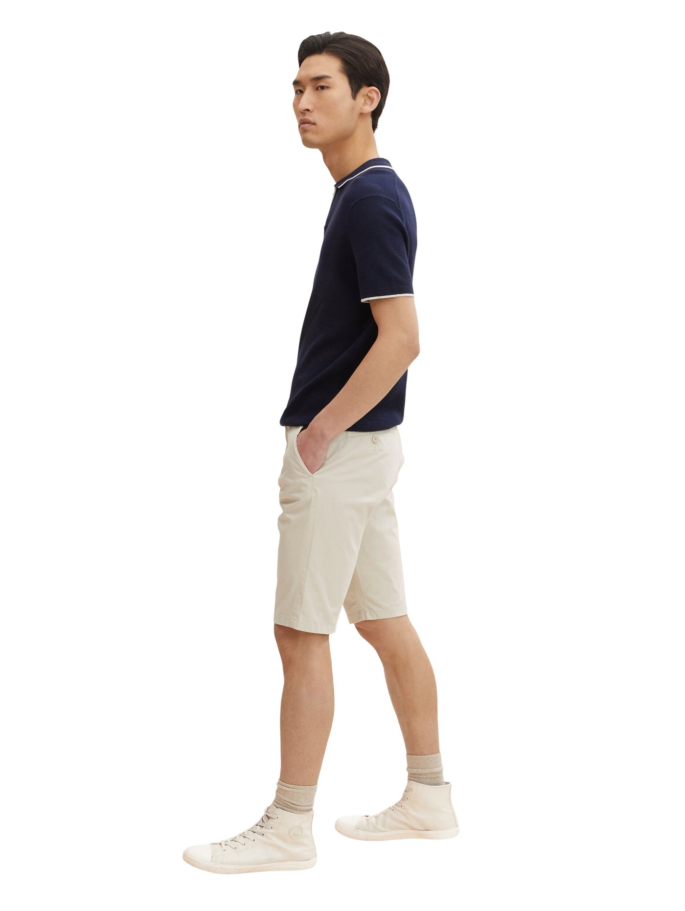 Tom Tailor Stretch Chino Shorts Josh Regular Slim Fit mit seitlichen Eingriffstaschen