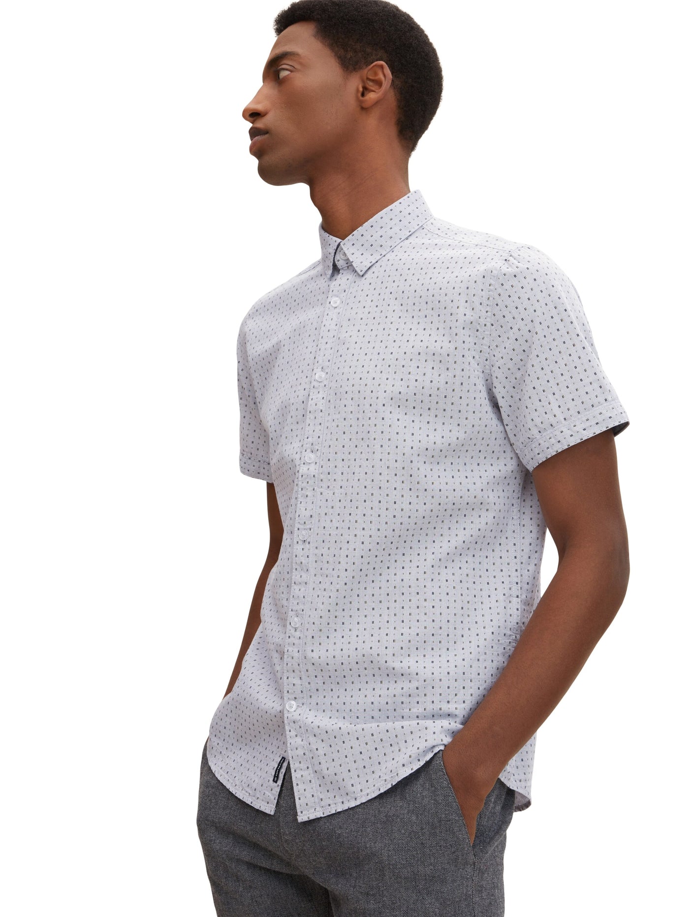 Tom Tailor Gemustertes Hemd mit Kentkragen