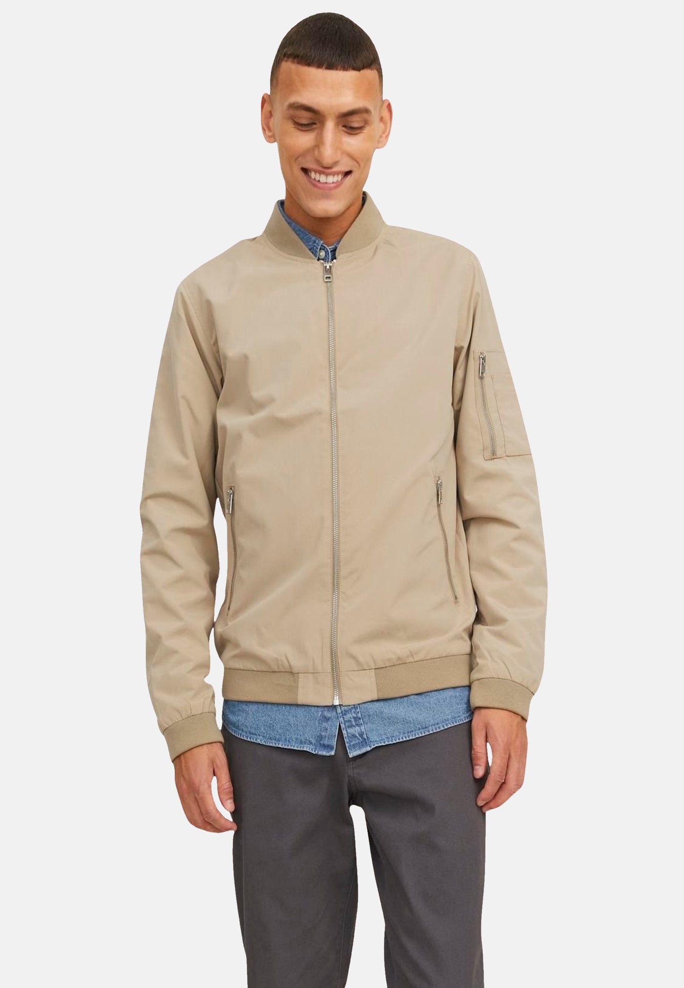 Jack & Jones Jacke Jacket JJERUSH BOMBER Zip Bomberjacket