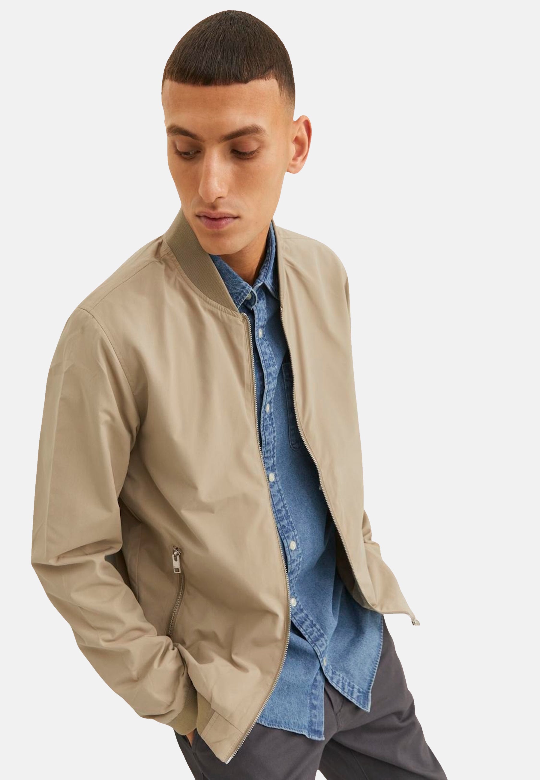 Jack & Jones Jacke Jacket JJERUSH BOMBER Zip Bomberjacket