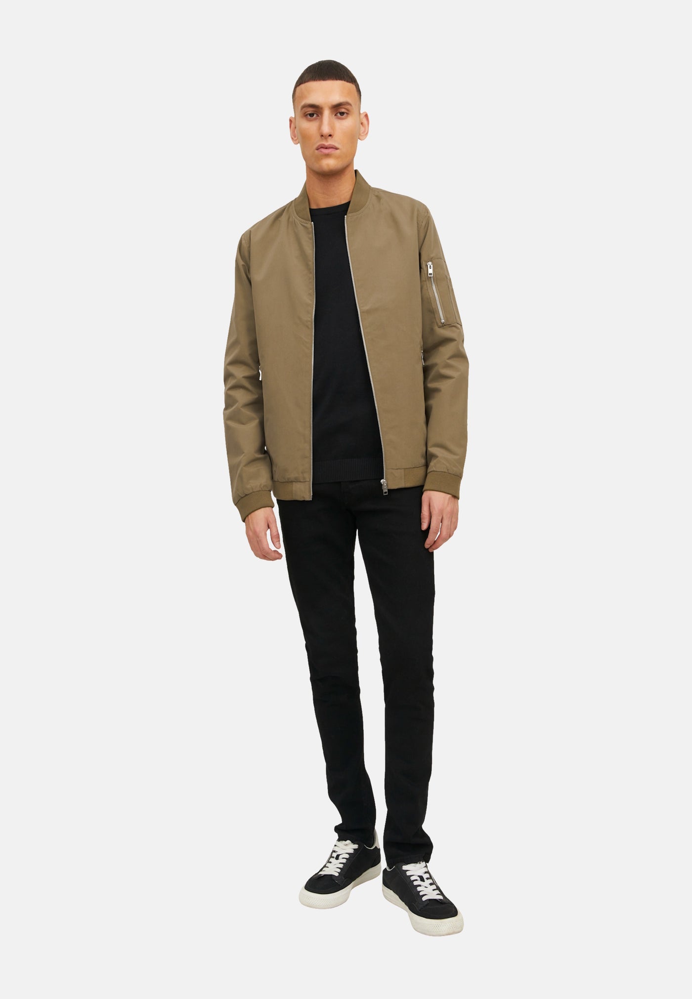 Jack & Jones Jacke Jacket JJERUSH BOMBER Zip Bomberjacket