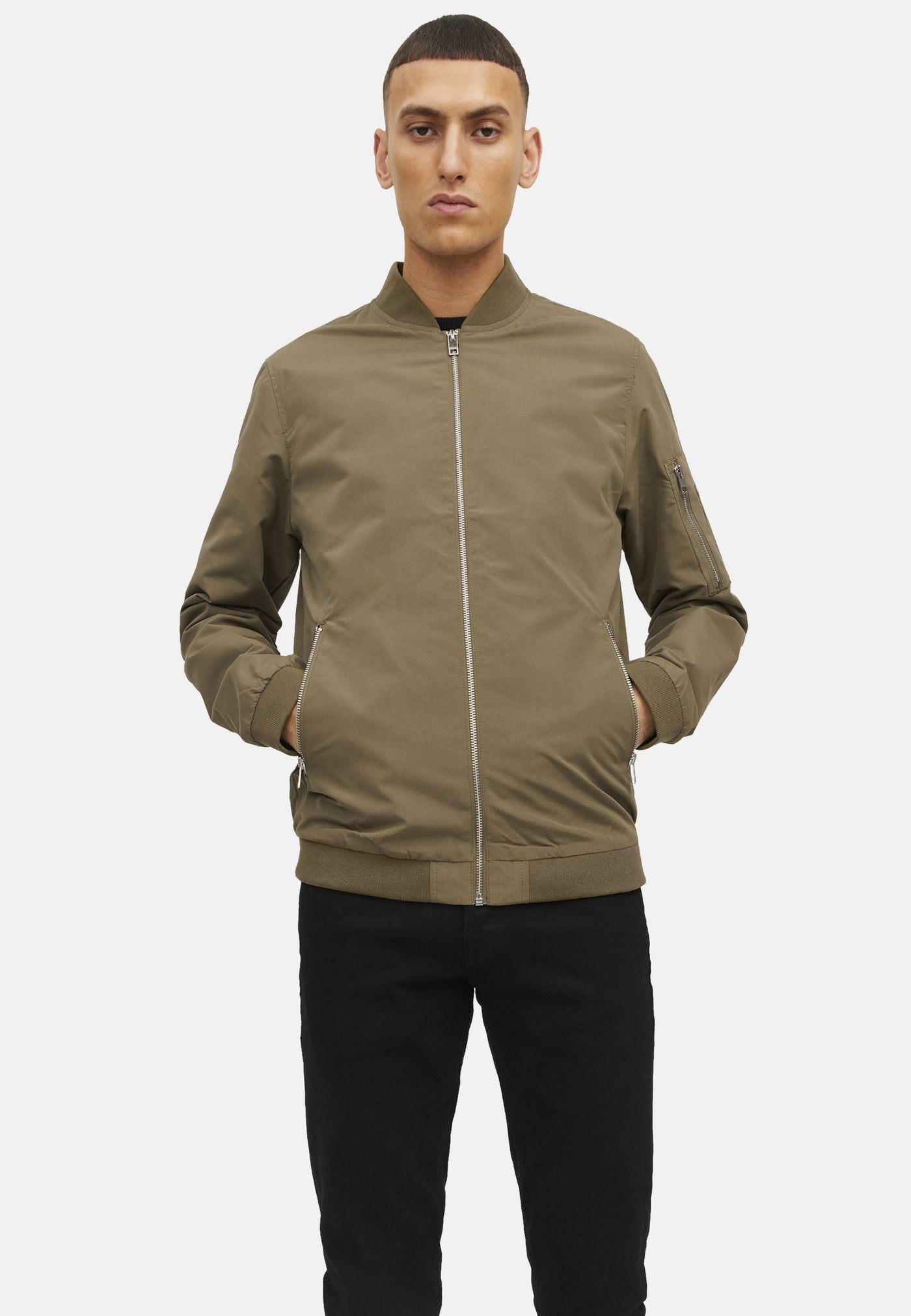 Jack & Jones Jacke Jacket JJERUSH BOMBER Zip Bomberjacket