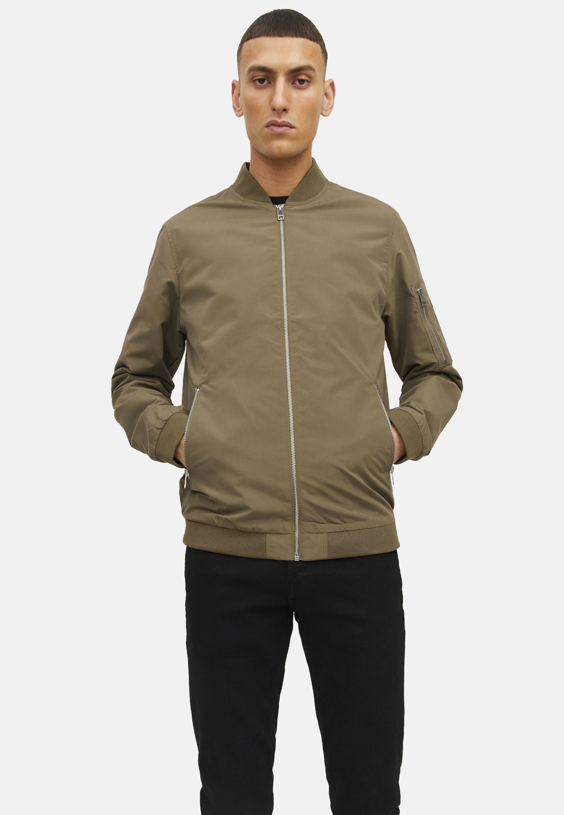 Jack & Jones Jacke Jacket JJERUSH BOMBER Zip Bomberjacket