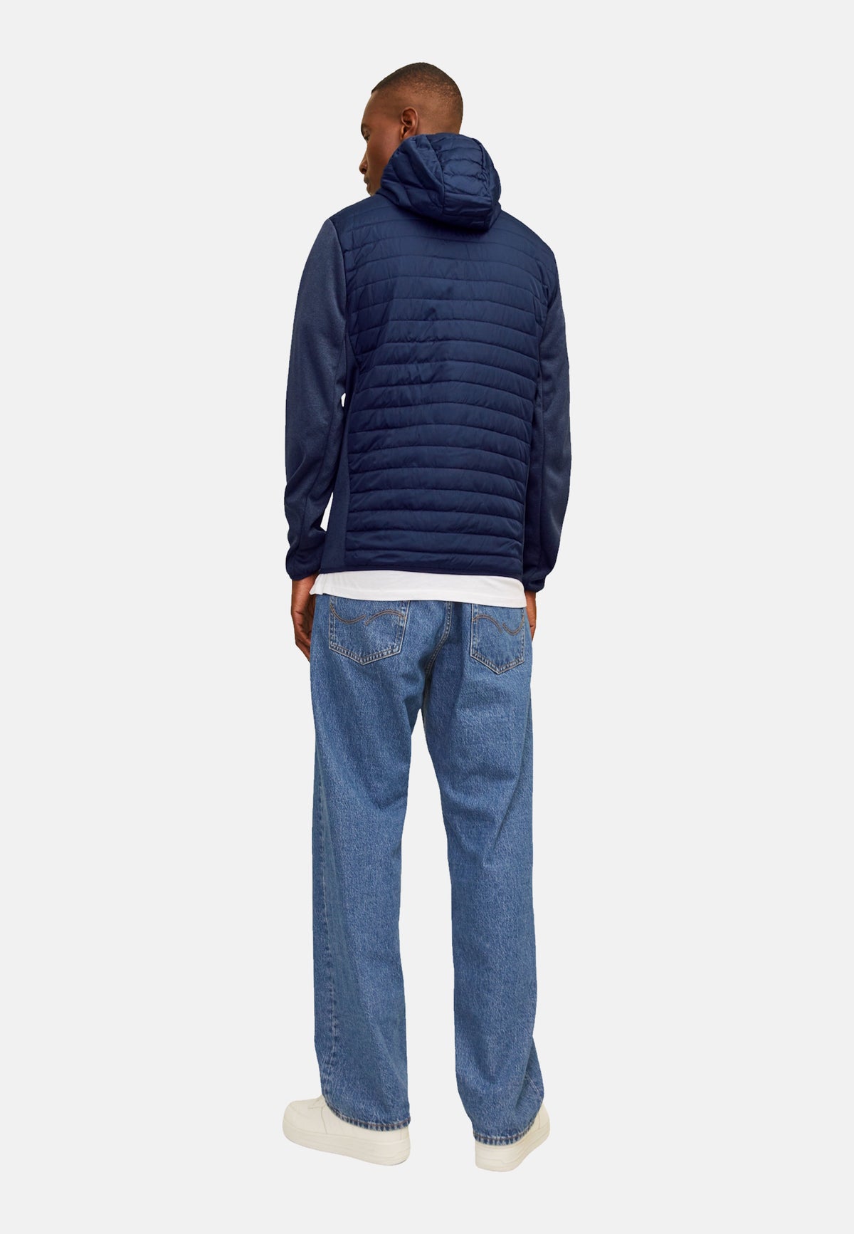 Jack & Jones Sweatjacke JJEMULTI QUILTED JACKET mit Kapuze