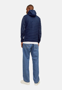 Jack & Jones Sweatjacke JJEMULTI QUILTED JACKET mit Kapuze