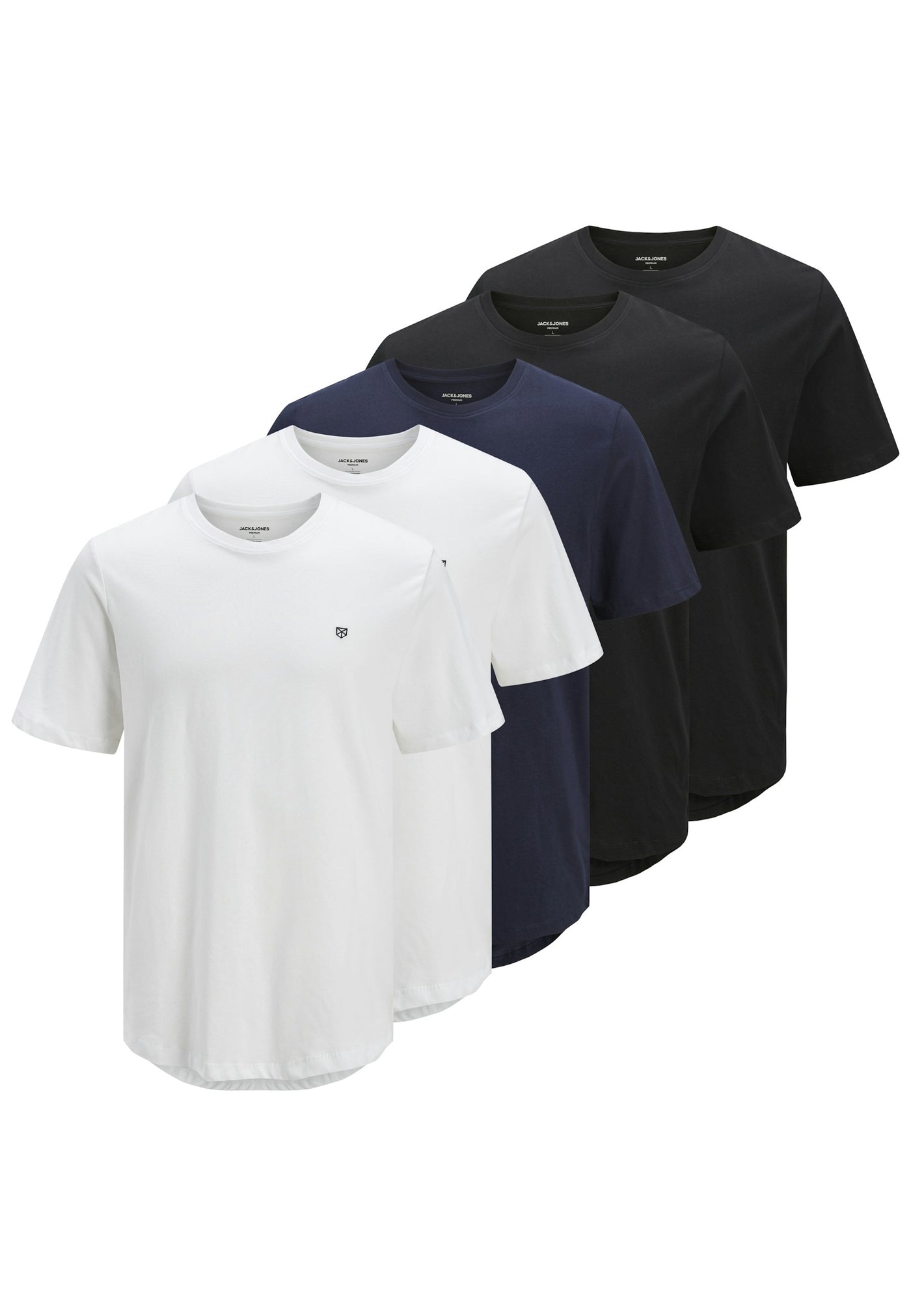 Jack & Jones BRODY Kurzarmshirt 5er Pack