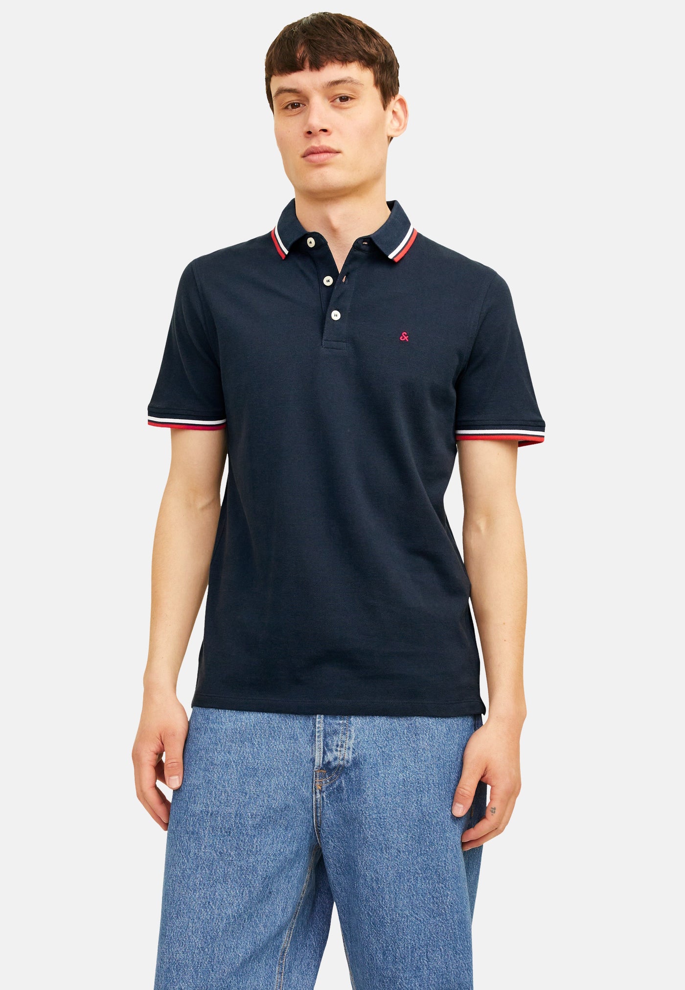 Jack & Jones PAULOS Kurzarmshirt mit Polokragen 2er Pack